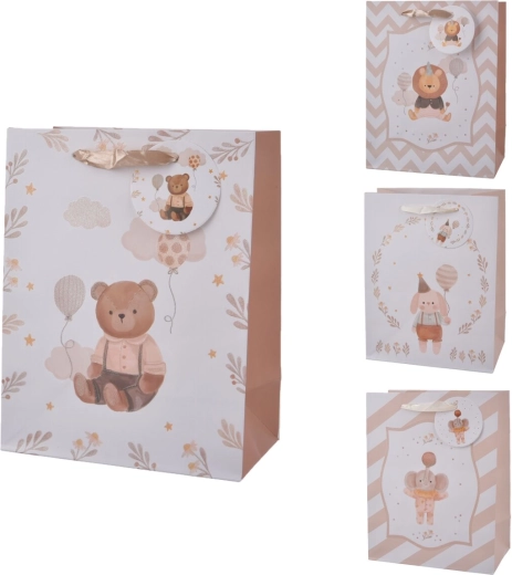 Sac cadeau MIMI beige (18 × 10 × 23 cm)