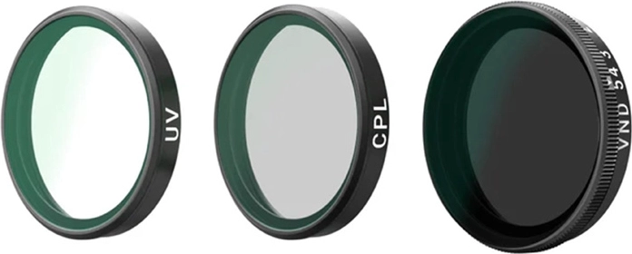 Telesin CPL/VND2-32/UV Filter Set for DJI Osmo Action 6 (3 pcs)
