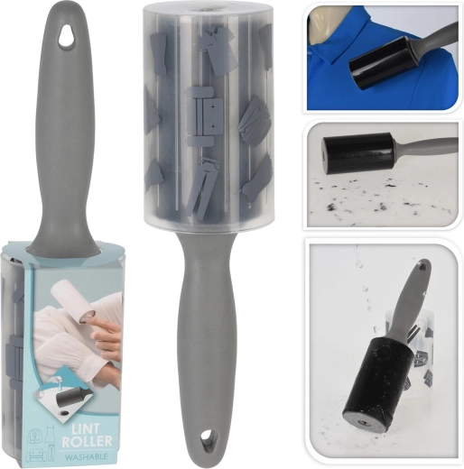 Rouleau de nettoyage lavable pour textile 6 × 23 cm