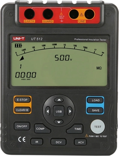Uni-T UT512 hoogspannings-isolatieweerstandmeter