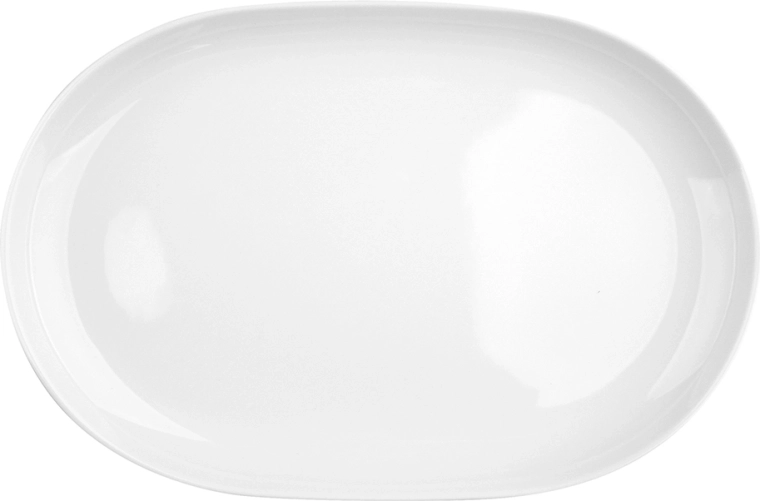 Plat de service ovale Mariapaula Moderna blanc 33 cm