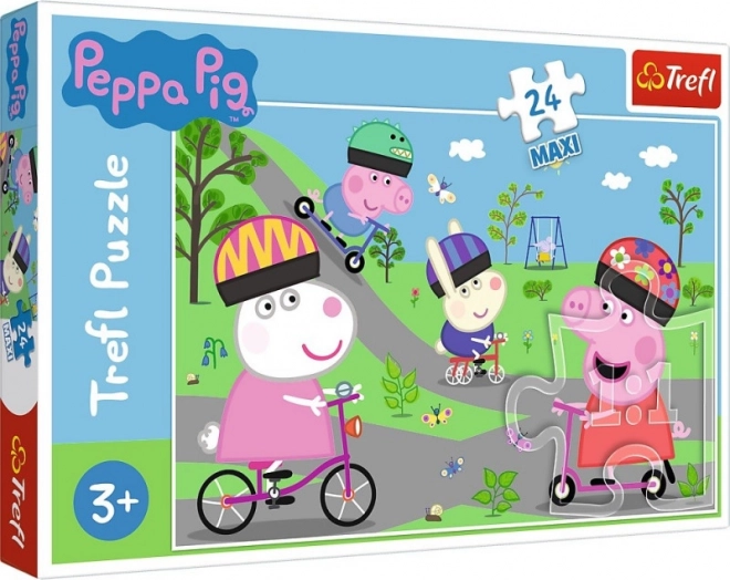Puzzle MAXI 24 pieces – an active day with PEPPA