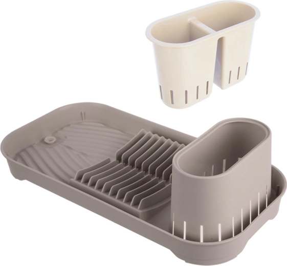 Removable cutlery basket with 2 compartments