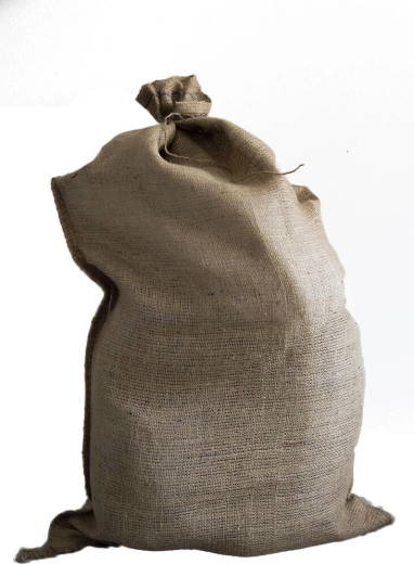 Jute zak met koord 95 × 56 cm