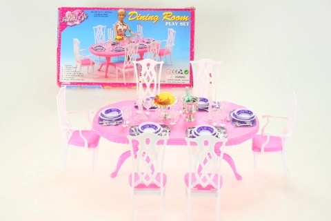 Glorie dining set plastic table