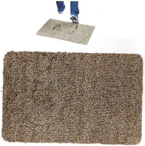 Tapis magique pour retenir les saletés et l’humidité – Marron