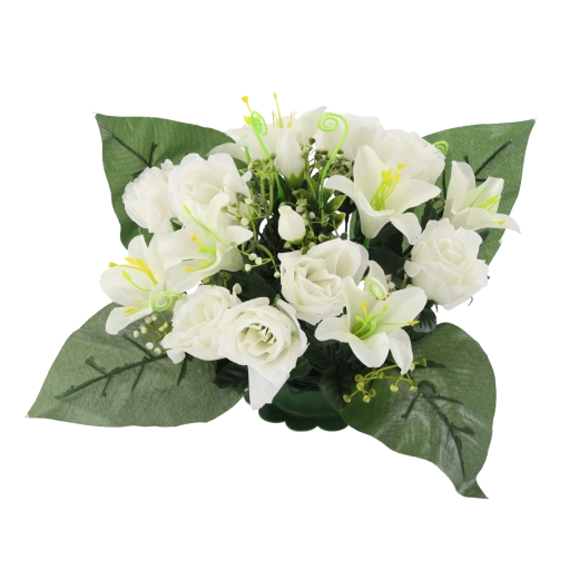 Apparence réaliste des roses et des lys