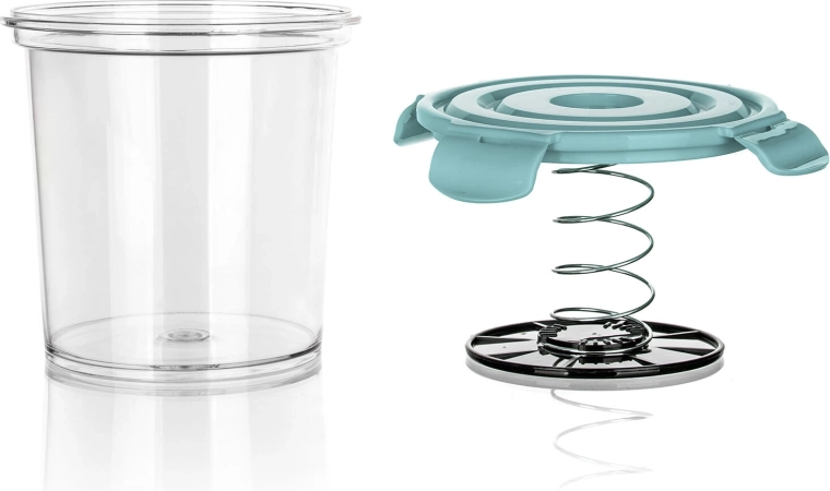 Overzichtelijke opslag dankzij helder plastic