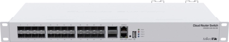 Mikrotik CRS326-24S+2Q+RM schakelaar voor hogesnelheidsnetwerken