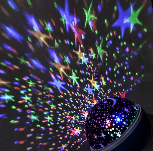 Solight boule de projection LED multicolore avec rotation et 9 modes