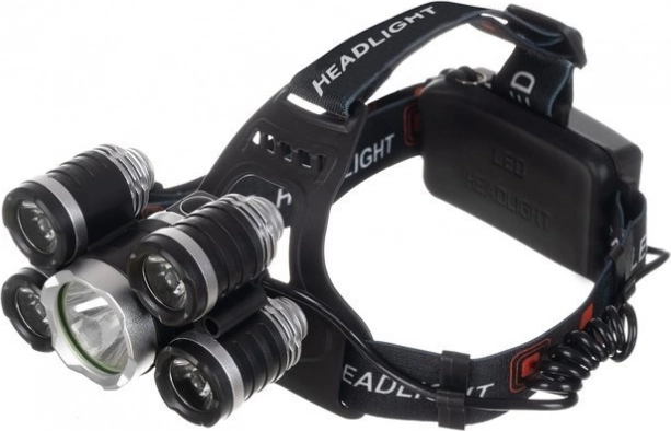 Krachtige verlichting met 5× LED Cree T6