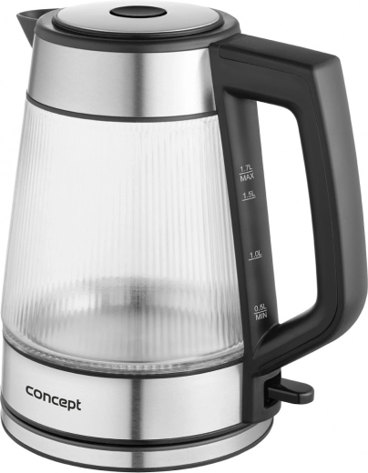 Verre rainuré avec éclairage LED