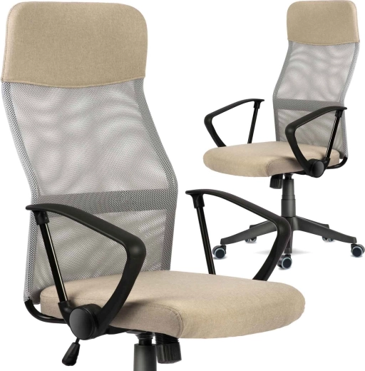 Bürostuhl Sofotel Sydney beige aus Mikro-Netzstoff