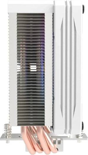 Efficient heat dissipation with 4 heat pipes