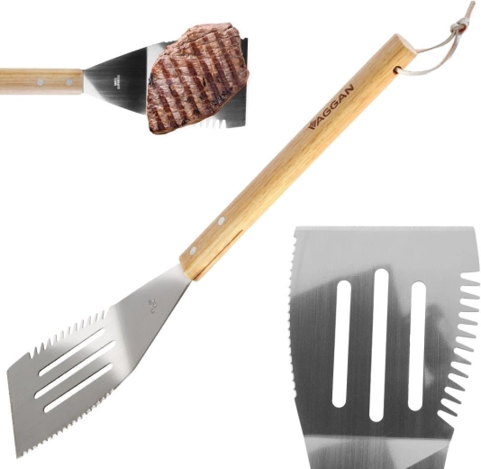 Bequemer Holzgriff mit Schlaufe