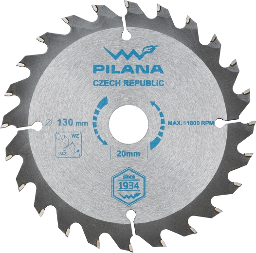 PILANA saw blade 130 mm, 24 teeth, WZ, SK carbide