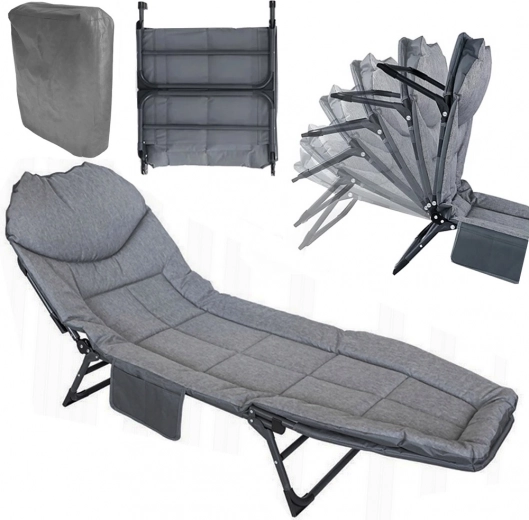 Chaise Longue Pliante Canada avec Matelas Doux