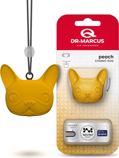 Dr. Marcus Cosmic Dog luchtverfrisser voor in de auto Perzik