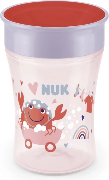 NUK Magic Cup with lid 230ml red