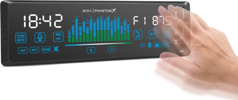 Bediening met gebaren en touchscreen