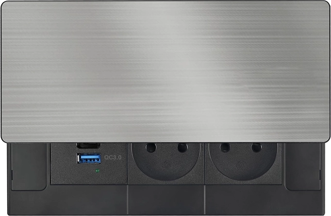 Fast USB charging: USB‑C PD 20 W + USB‑A QC 3.0