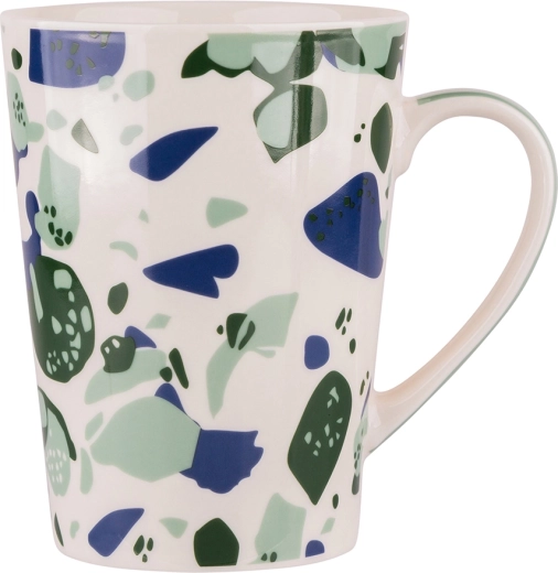 Tall conical mug NBC Terrazzo 450 ml (decor B)