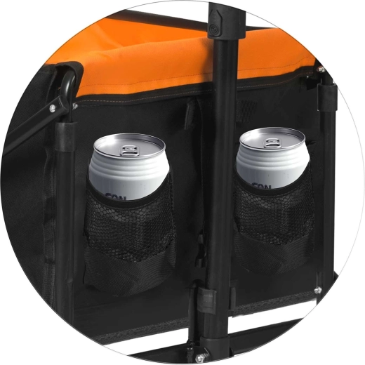 Practical pockets and drink holders