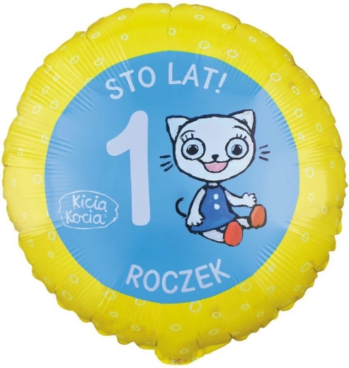 Foil Balloon Kicia Kocia Number 1 (46 cm)
