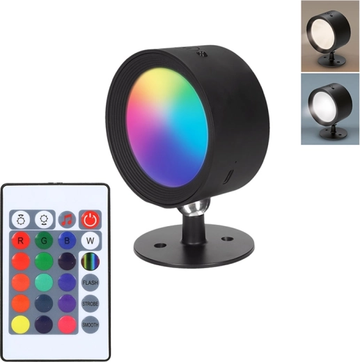Solight lampe murale LED rechargeable RGB avec télécommande