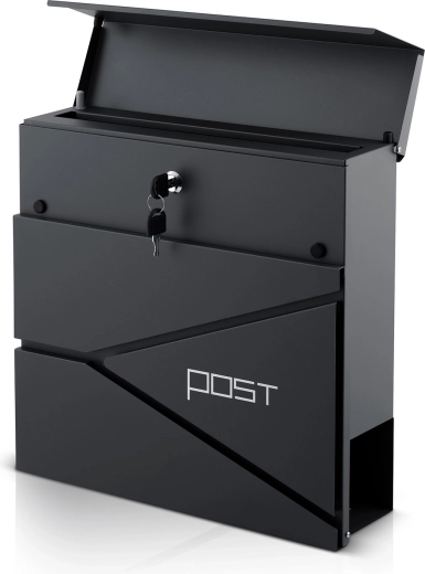 Sichere Aufbewahrung der Post mit Schloss und 2 Schlüsseln