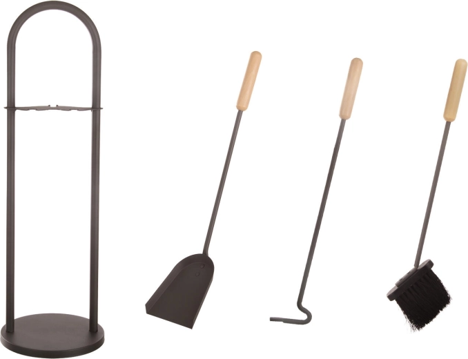 Complete fireplace care set