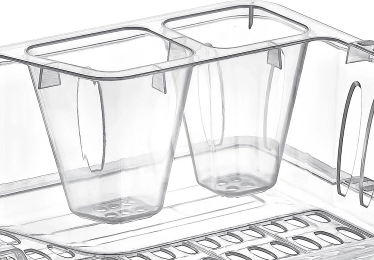 Removable tray and quick drainage