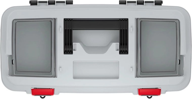 Compartiments transparents sur le couvercle