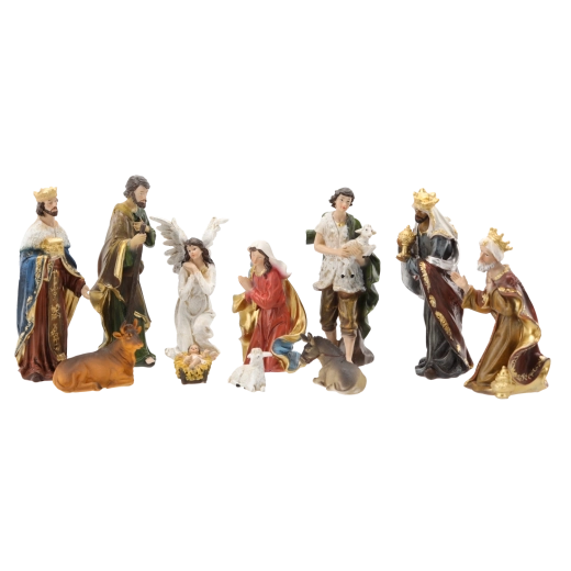 11 figurines for a complete nativity scene