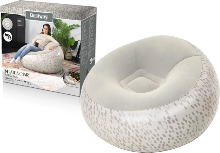 Fauteuil gonflable Bestway gris