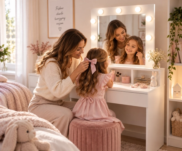 LED mirror with adjustable lighting