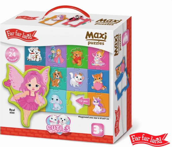 Maxi-Puzzle Far Far Land niedliche Figuren