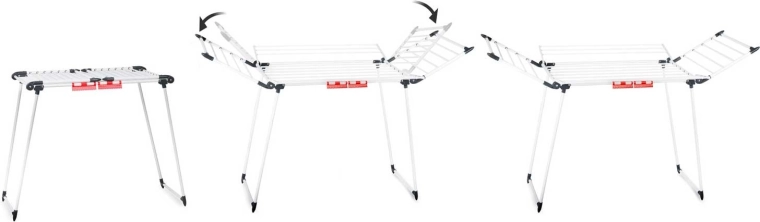 Vier ausklappbare Flügel