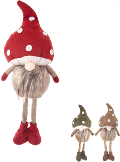 Decorative polyester gnome 51 cm (18 × 15 × 51 cm), 3 variants