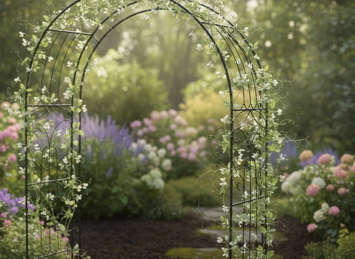 Support idéal pour les rosiers et autres plantes grimpantes