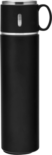 Altom Design thermos with mug-shaped lid 580 ml, black