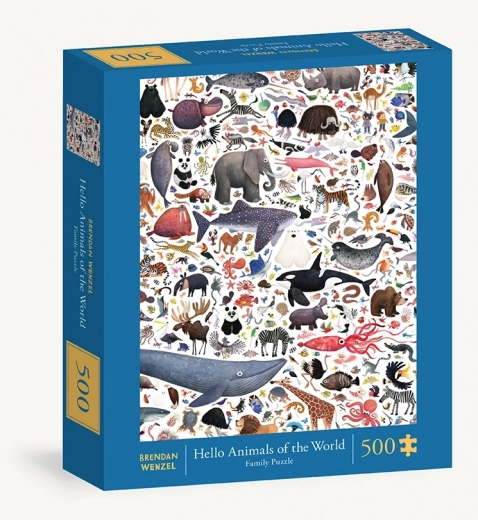 Puzzle Bonjour les animaux du monde de Chronicle Books 500 pièces