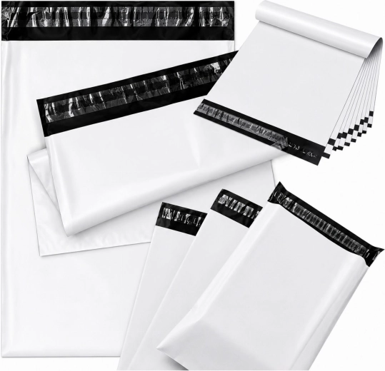 Witte koeriersfolie-enveloppen 600 × 800 mm - 50 stuks