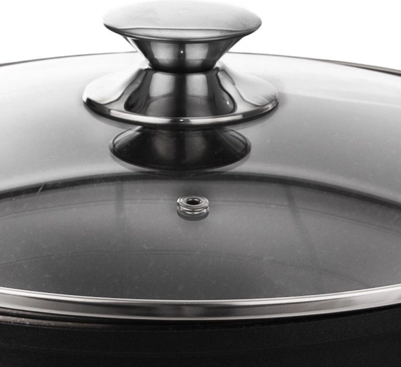 Glazen deksel met stoomventiel