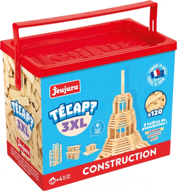 Jeujura wooden construction set Técap 3XL – 120 pieces