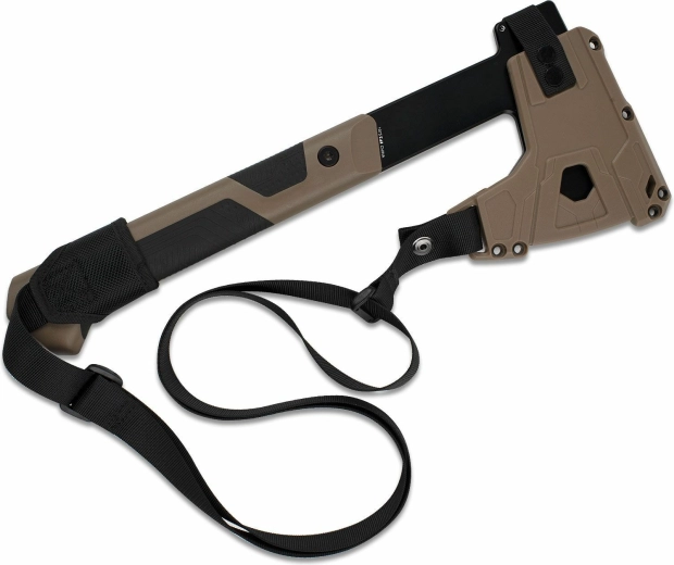 Molded sheath and shoulder strap