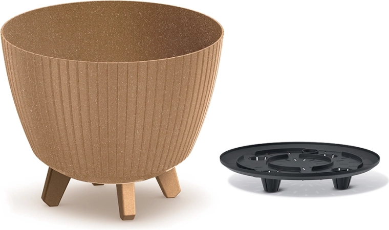 Lamia Eco Wood Flowerpot 28.8 cm naturo