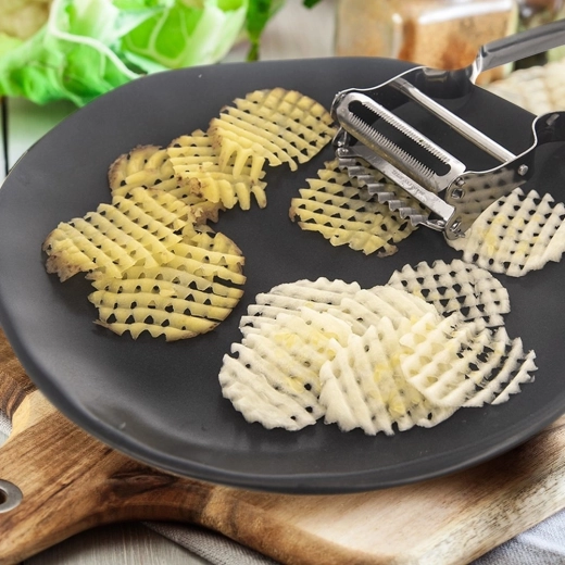 Precise slicing and waffle cuts