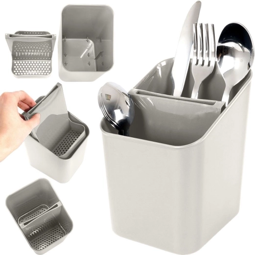 Two clear compartments with divider