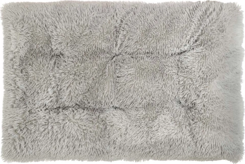 Plüschbett für Hunde und Katzen, hellgrau 115 × 80 cm